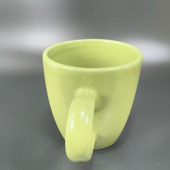 Buffalo China Lime Rickey Green Stoneware Ceramic Coffee Mug Cup Set 2 Oneida - Picture 11 of 13